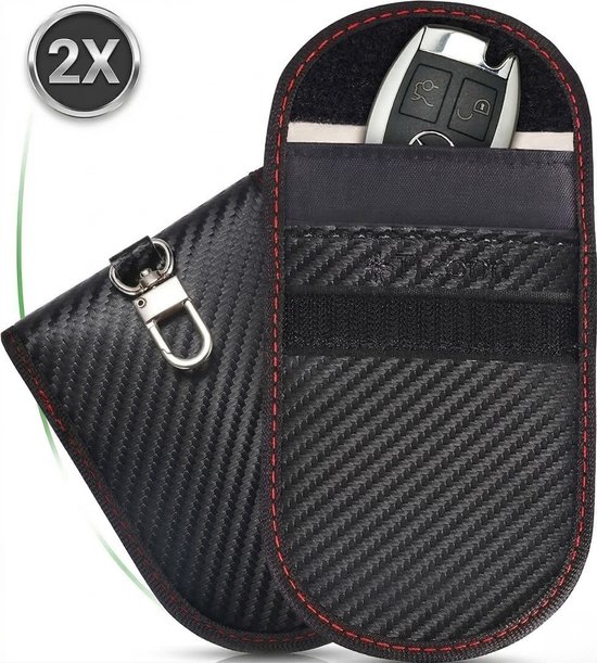 Podec RFID Beschermhoes Autosleutel - Set van 2 - Antidiefstal Hoesje - Keyless Entry - Vergelijkbaar met Faraday Box