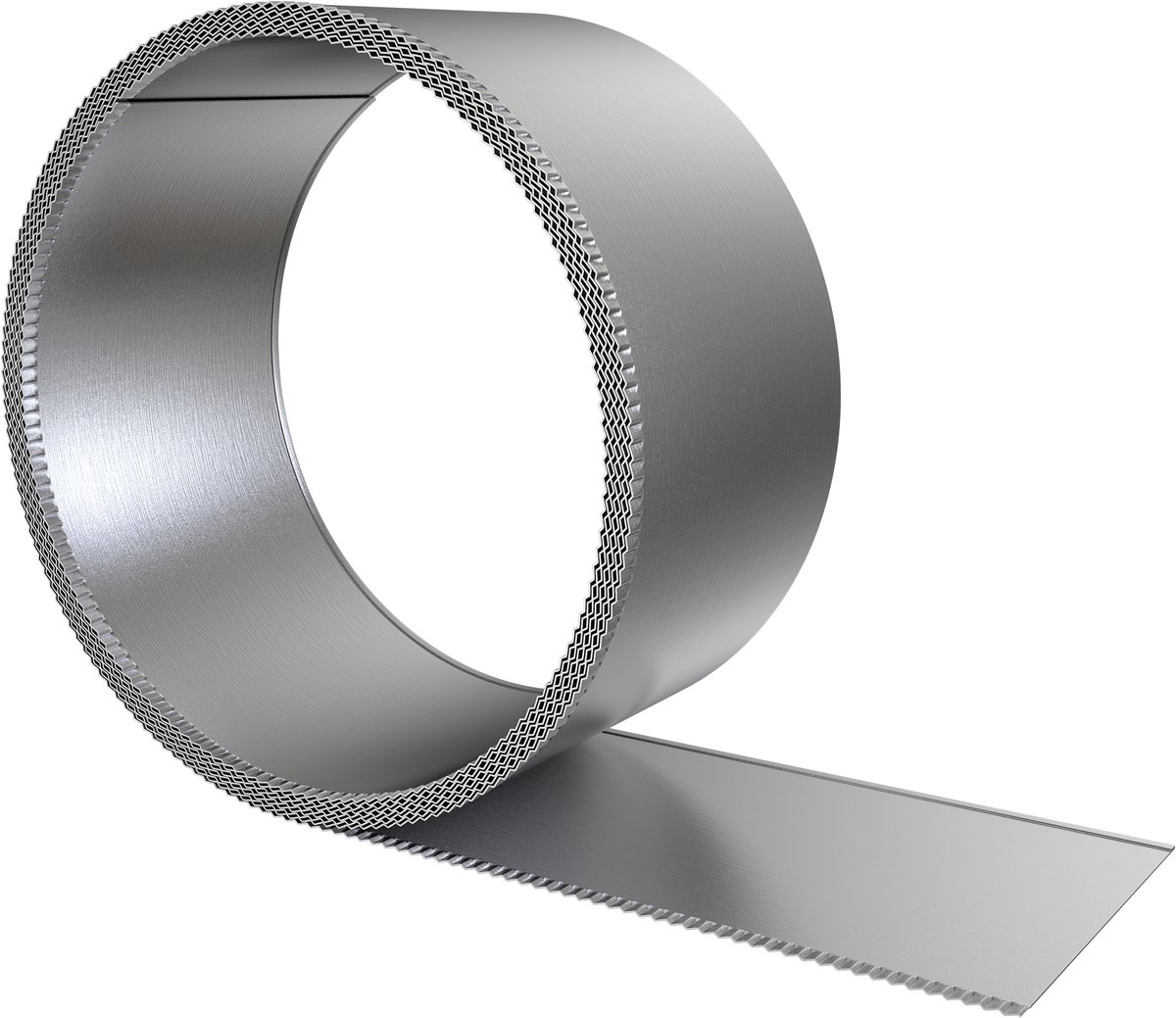 ACXIN Metalen Graskant - Verzinkt en Flexibel - 15 cm x 10 m - Tuinborder Maairand Boomring - Voor Gazon en Tuinbegrenzing - Duurzaam en Eenvoudig te Monteren - Zilver