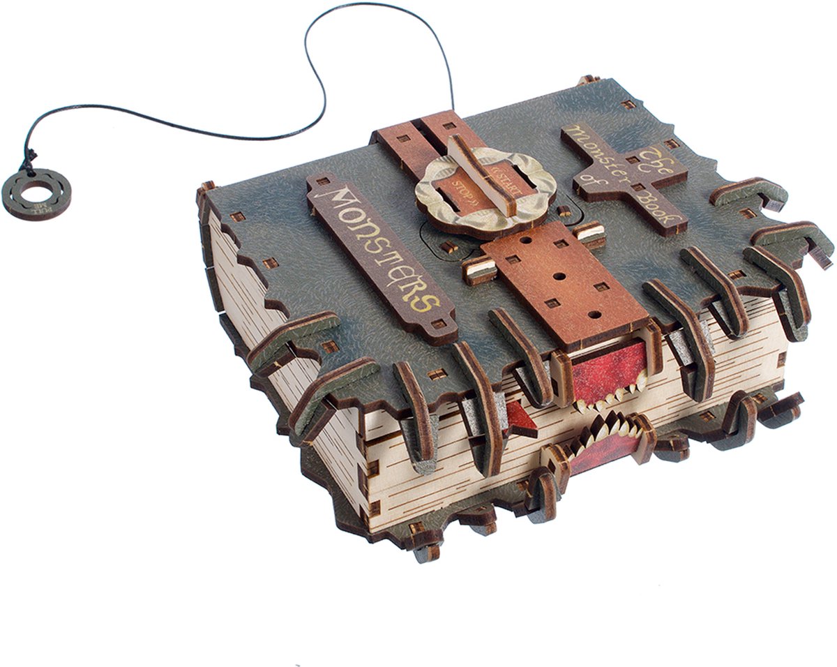 UGEARS 3D Modelbouw - The Monster Book Of Monsters™ - Harry Potter™ - Mechanisch Bouwpakket Hout - Educatief Speelgoed — afbeelding 3