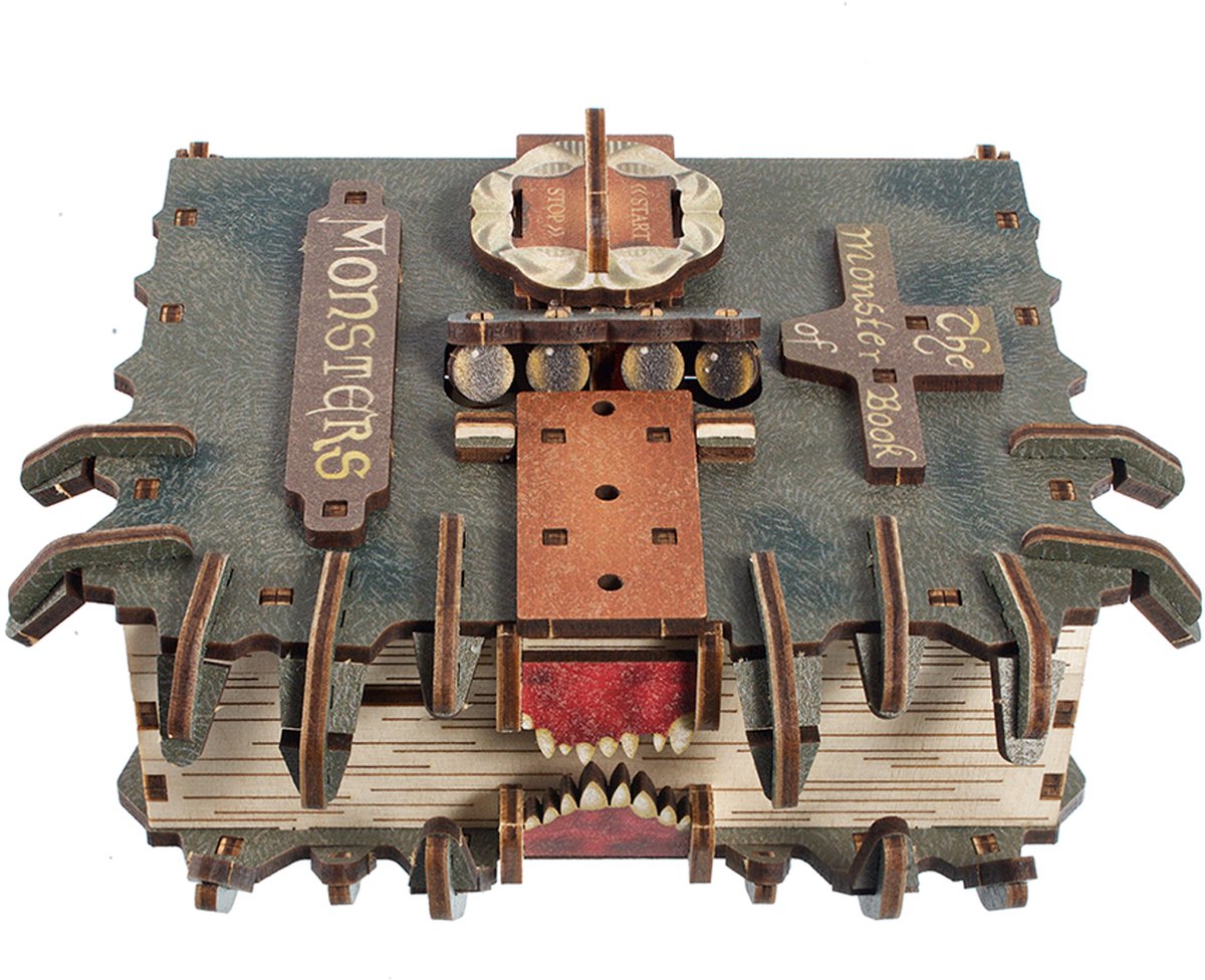 UGEARS 3D Modelbouw - The Monster Book Of Monsters™ - Harry Potter™ - Mechanisch Bouwpakket Hout - Educatief Speelgoed — afbeelding 22