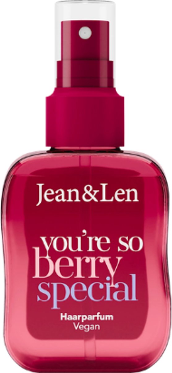 Jean&Len Haarparfum - You're so berry special | 1x 105ml - Rode Bessen & Witte Bloemen | Berry vibes in je haar