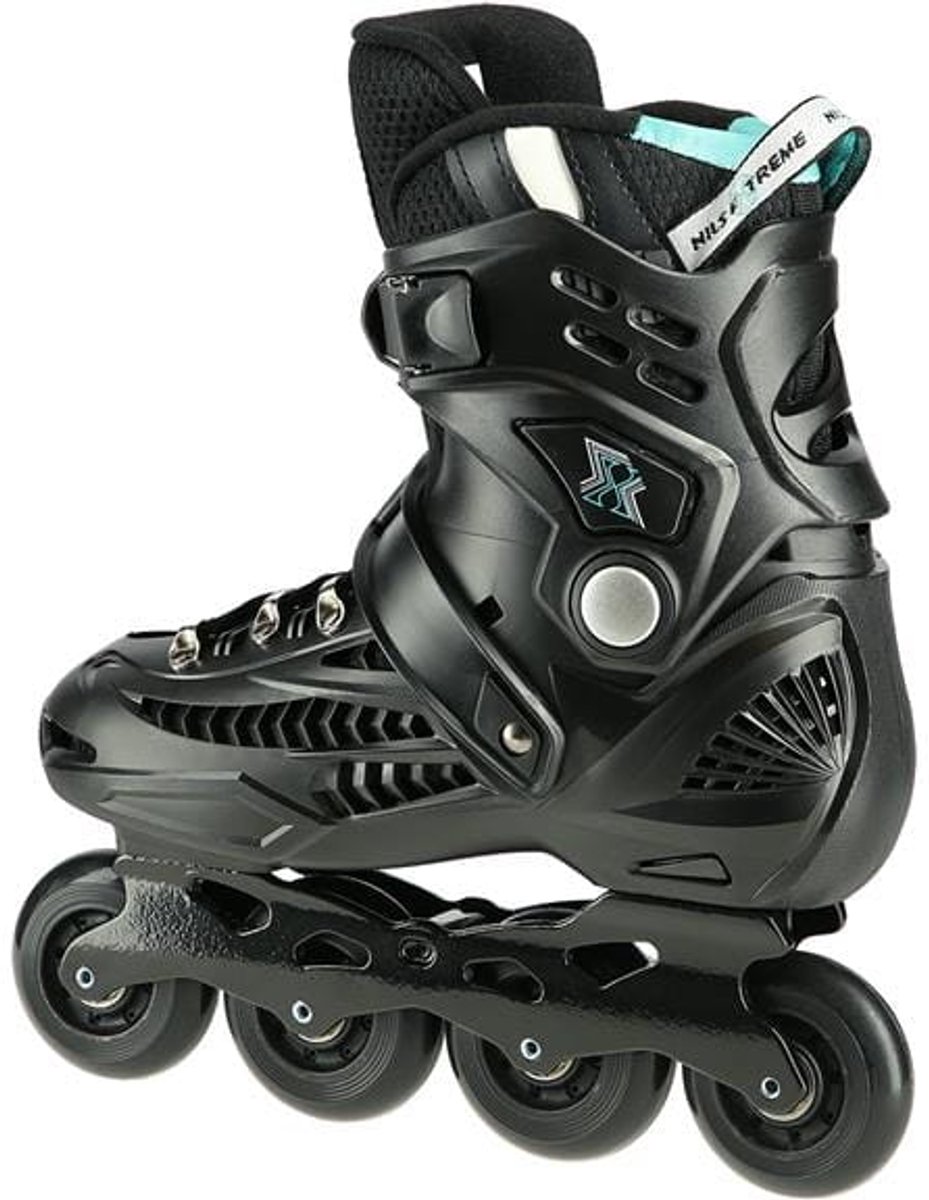 Nils Extreme NA20001 Freeride Inline Skates – ABEC9 Aluminium Ploeg Zwart