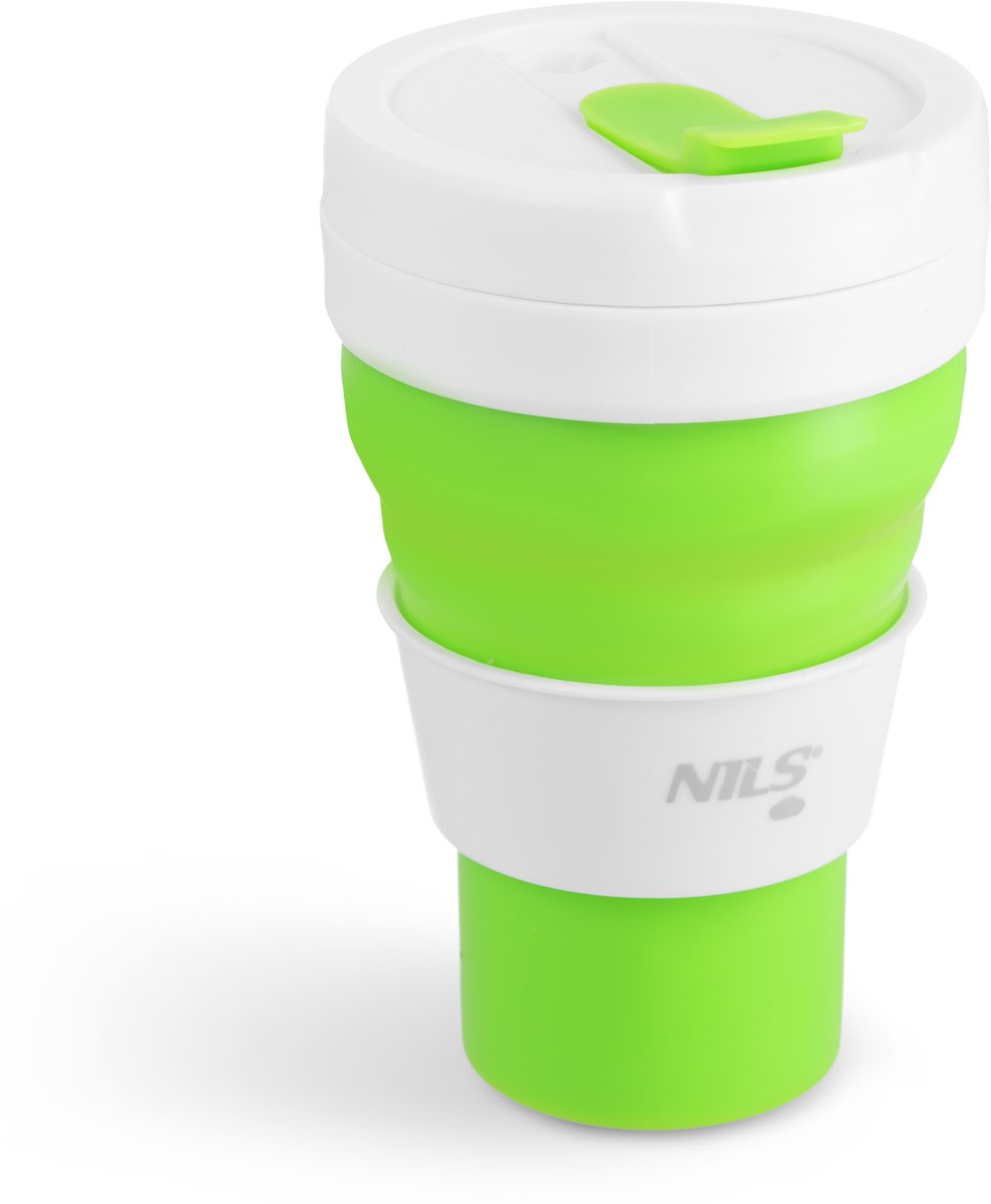NILS Opvouwbare siliconen drinkfles 600 ml - Ideaal voor kinderen en reizen