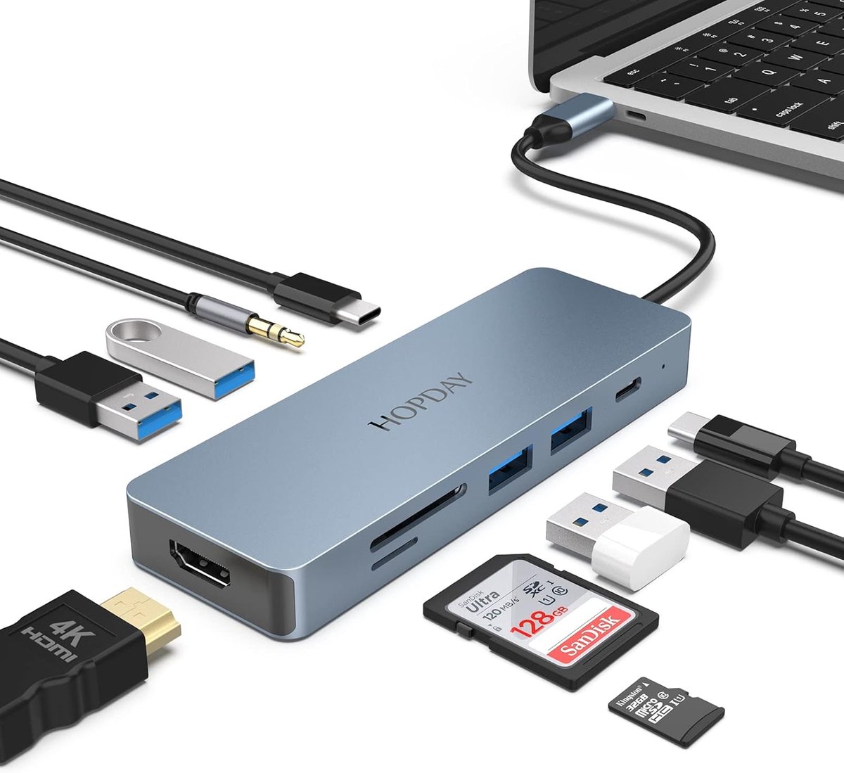 HOPDAY USB C Docking Station - 16 in 1 Triple Display