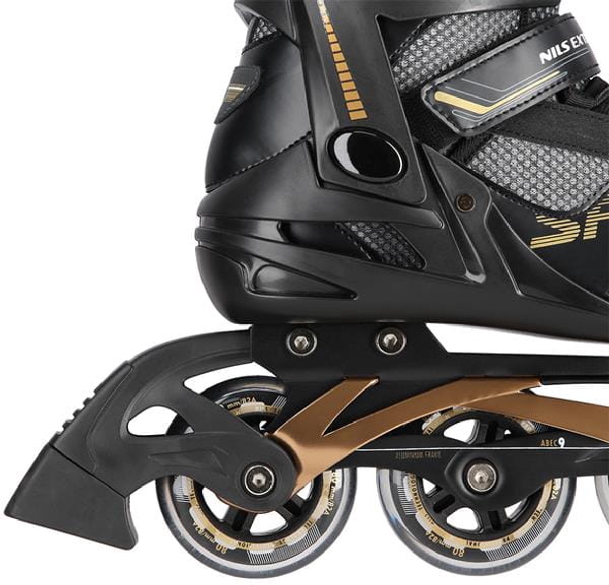 Nils Extreme NA2150 Recreatieve Inlineskates – ABEC9 Aluminiumpijp Zwart