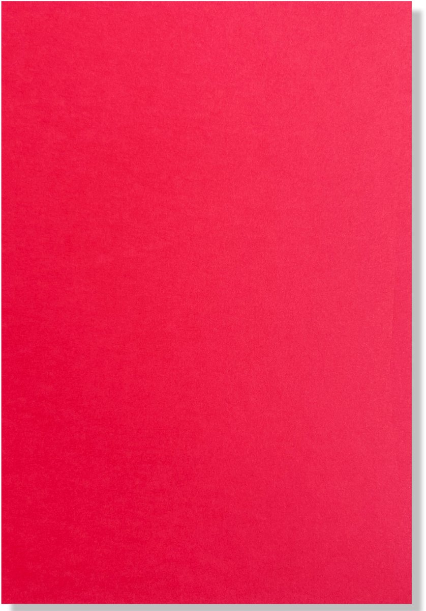 20 Vellen A4 Rood Hobby Karton - 250g/sm - 297x210mm - Glad Cardstock Papier