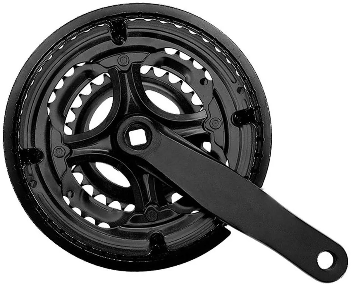Mvtek City 3 X 6/7s Crankstel Zilver 170 mm / 42/34/24t