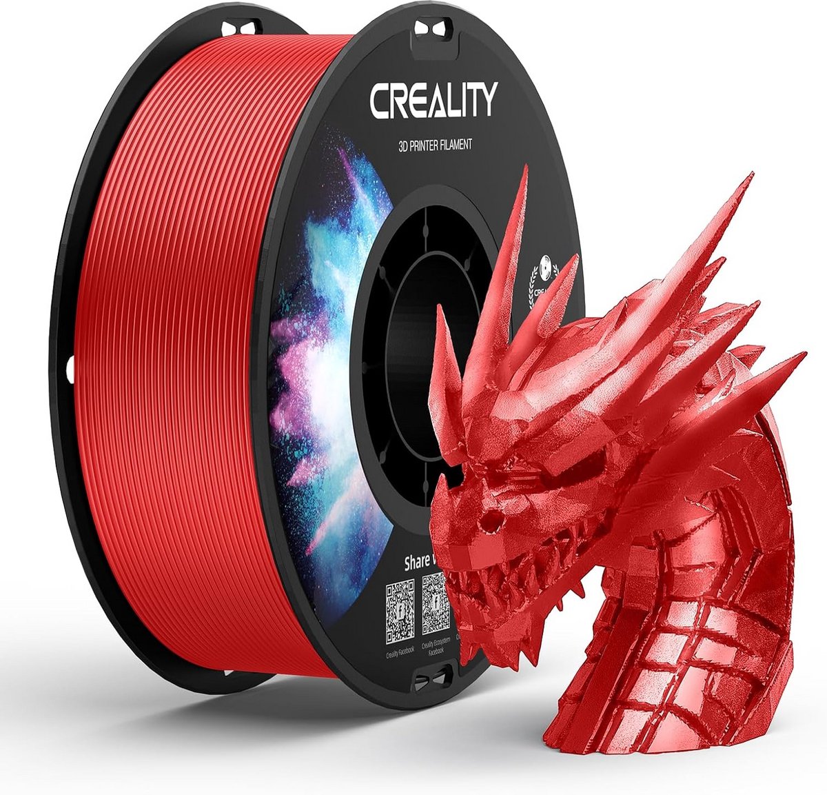 3D Printer Filament - PETG Spoel - Modelbouw Printen - Hoge Nauwkeurigheid +/- 0.03mm - 1KG 1.75mm - Rood