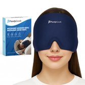 PurelyGoods® Migraine Masker 600 g - Hoofdpijn Muts - Coldpack - Met Diepvrieszak - Donkerblauw