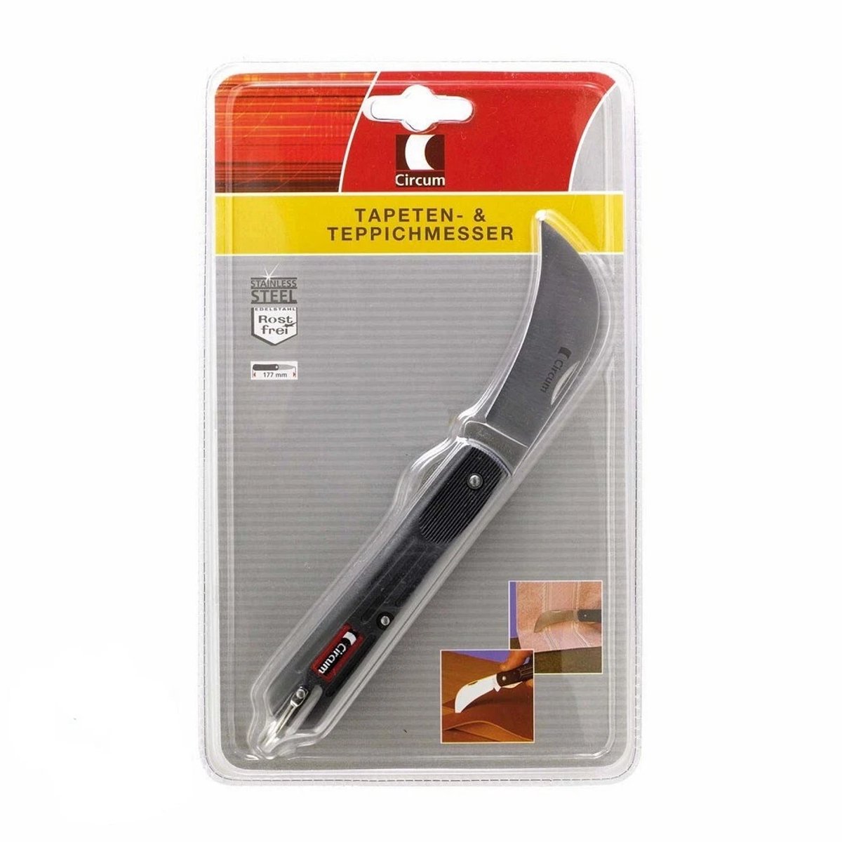 Circum behang- en tapijtmes - werkmes - universeel mes - cuttermes