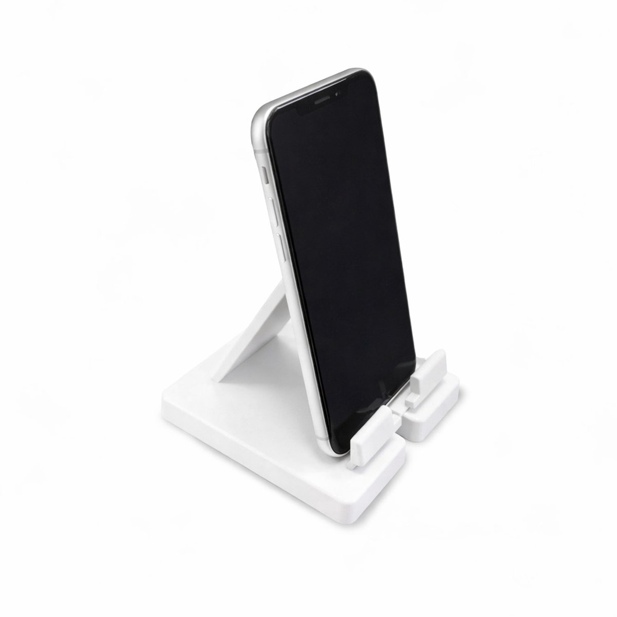 Telefoonhouder voor Bureau – Stabiel en Compact - wit - Functioneel en Duurzaam