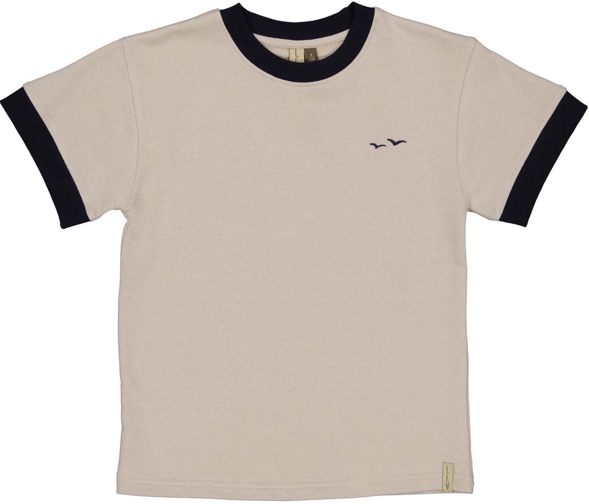 Levv - Birk Jongens Shirt - Light Grey - Maat 140