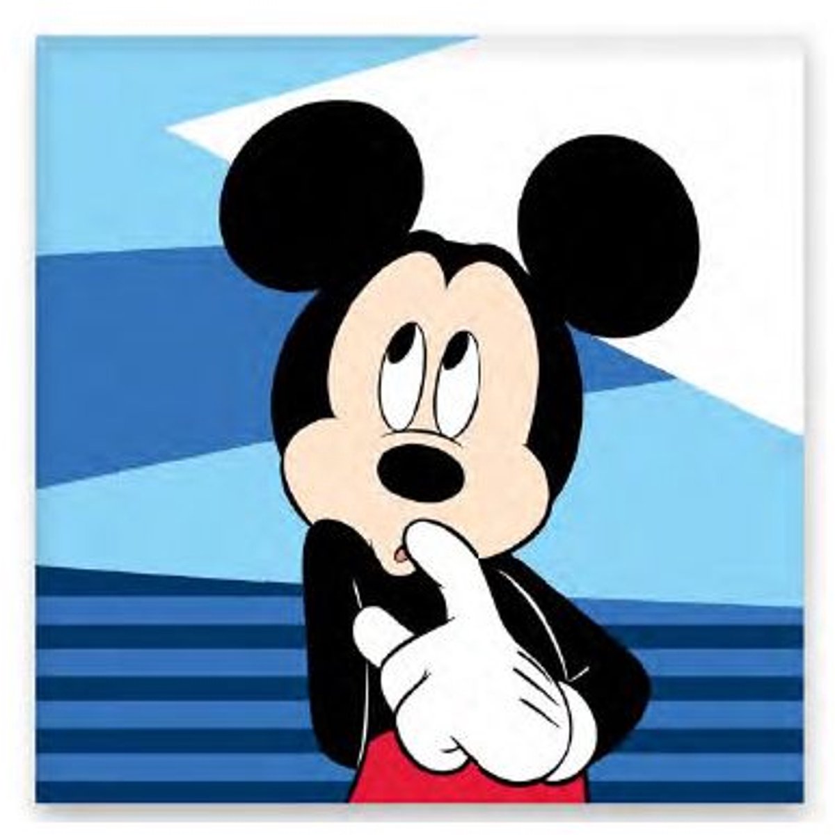 Disney Mickey Shy handdoek, gezichtshanddoek, handdoek 30x30cm