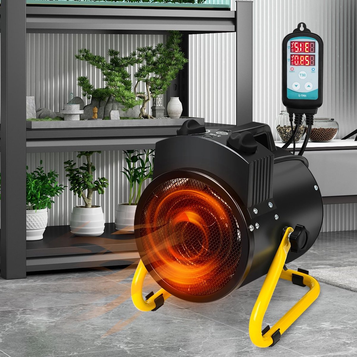 Krachtige Vorstbeveiliging met Thermostaat voor Kas, Terras en Tuin IPX4