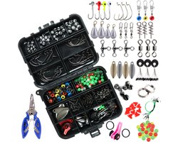 188-delige Visaccessoires Set – Complete Tackle Box met Vistang – Karpervis Set voor Beginners & Gevorderden