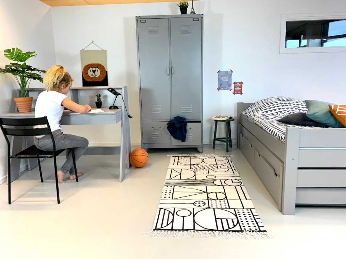 Rockwood® Kinderkamer Combi Grey inclusief montage met gratis lattenbodem Grijs
