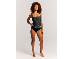 Protest PRTOnce - Tankini set Dames - B&C - cup - Vaste vulling - Hoge taille - Volledige dekking - Groen