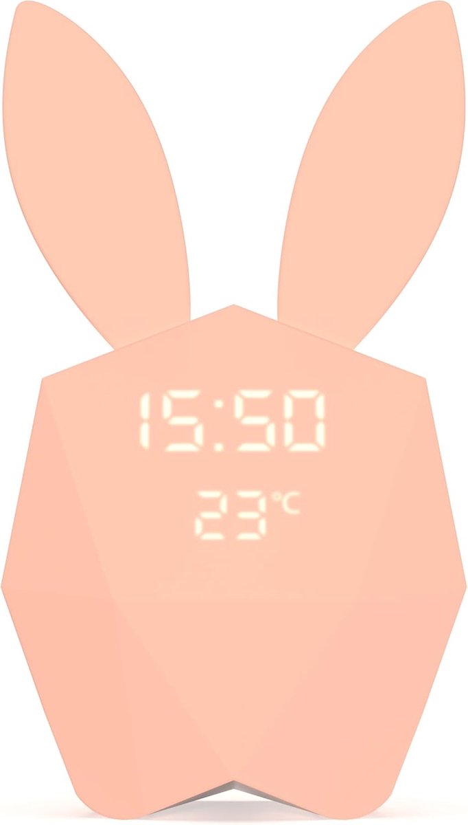 Mob Cutty Clock Connect - Wekker met Bewegingsmelder en Nachtverlichting - Roze