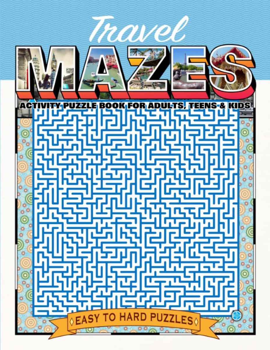 Grote Verzamelbundel Doolhoven Puzzelboek voor Reizen - Activiteitenboek voor Volwassenen en Kinderen