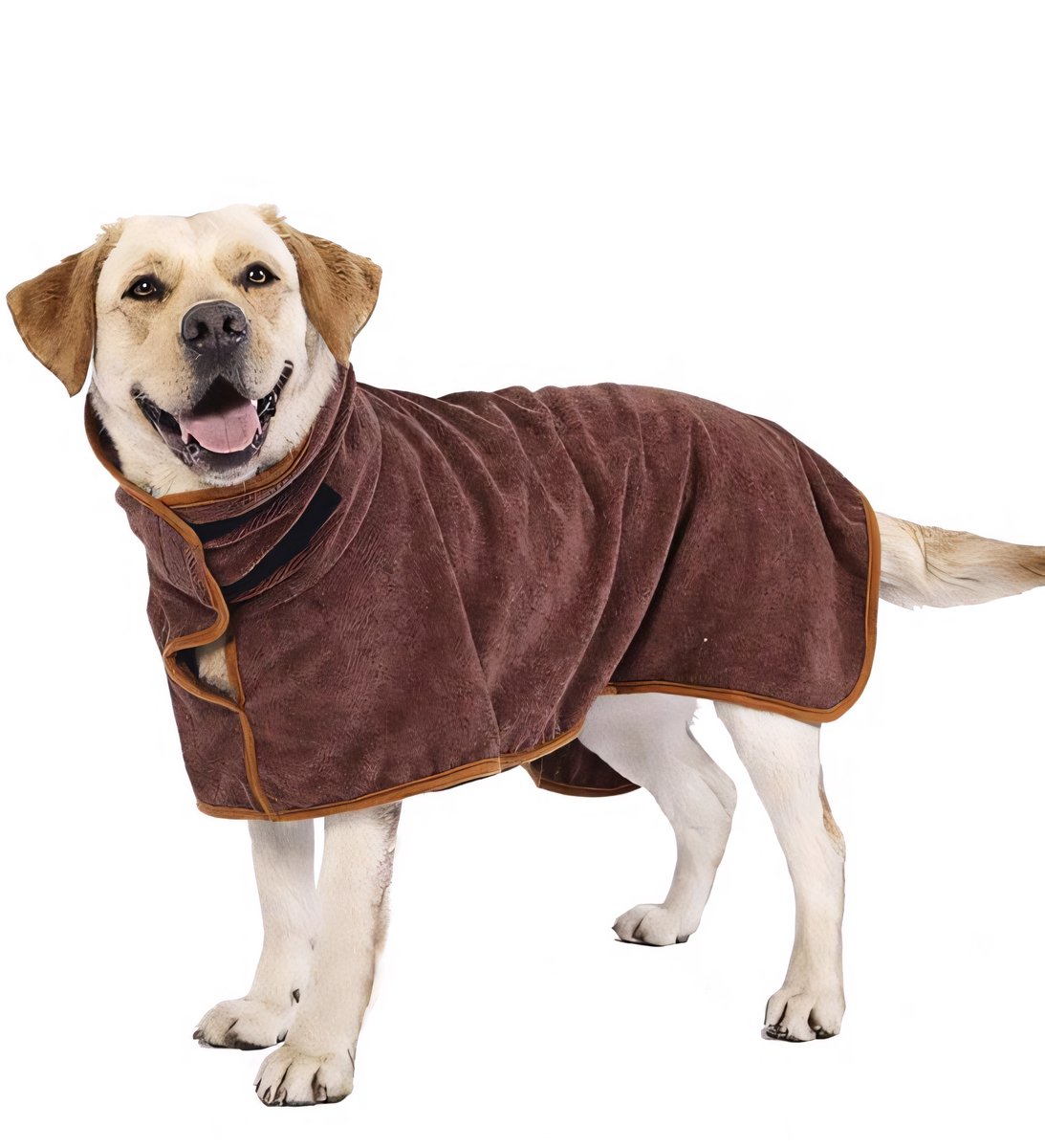 Ohpets® Hondenbadjas - Honden Badjas - S (Ruglengte 40-45 cm) - Bruin