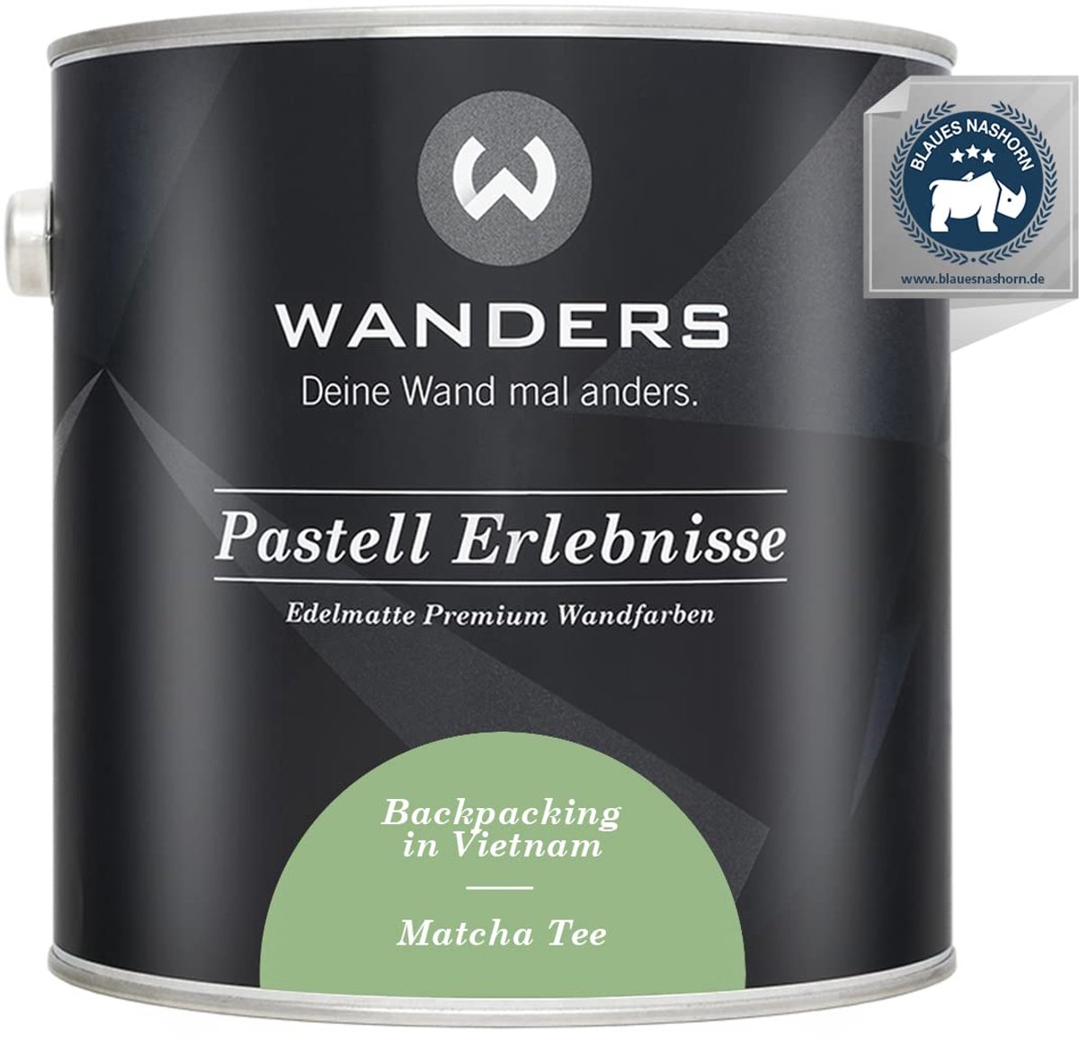 Wanders Muurverf - Edelmatte Krijtverf voor Hout en Meubels - Middengroen Matcha - 2,5L