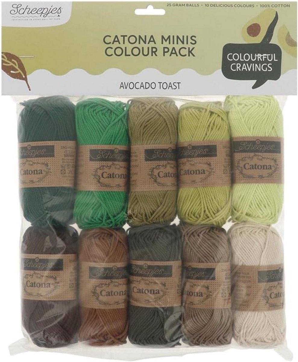 Catona Colour Pack - Kleurrijke Katoenen Haakgaren Verzameling