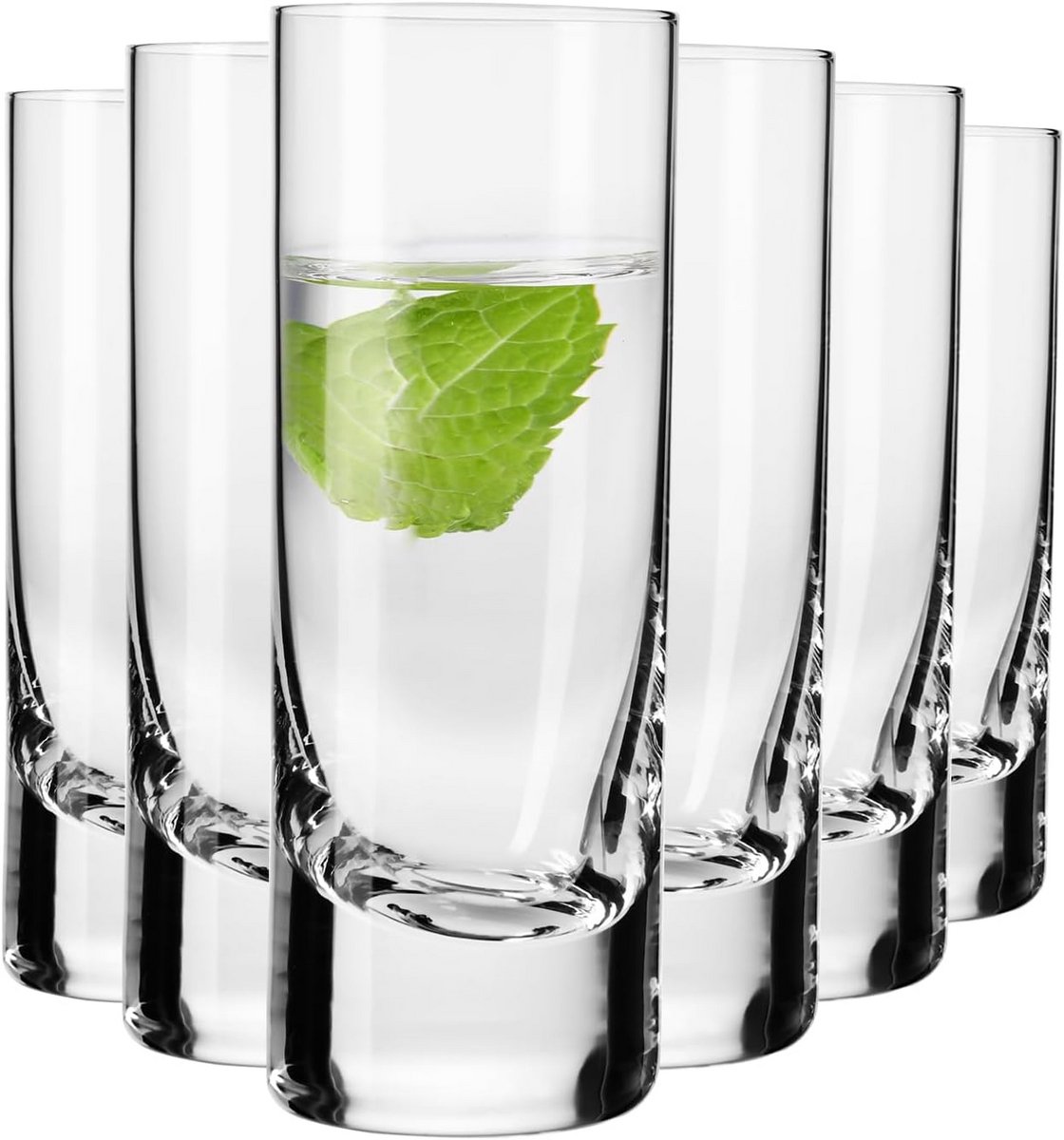 Set van 6 Wodka Shotglaasjes 90 ml - Ideaal voor Thuis, Horeca - Vaatwasmachinebestendig