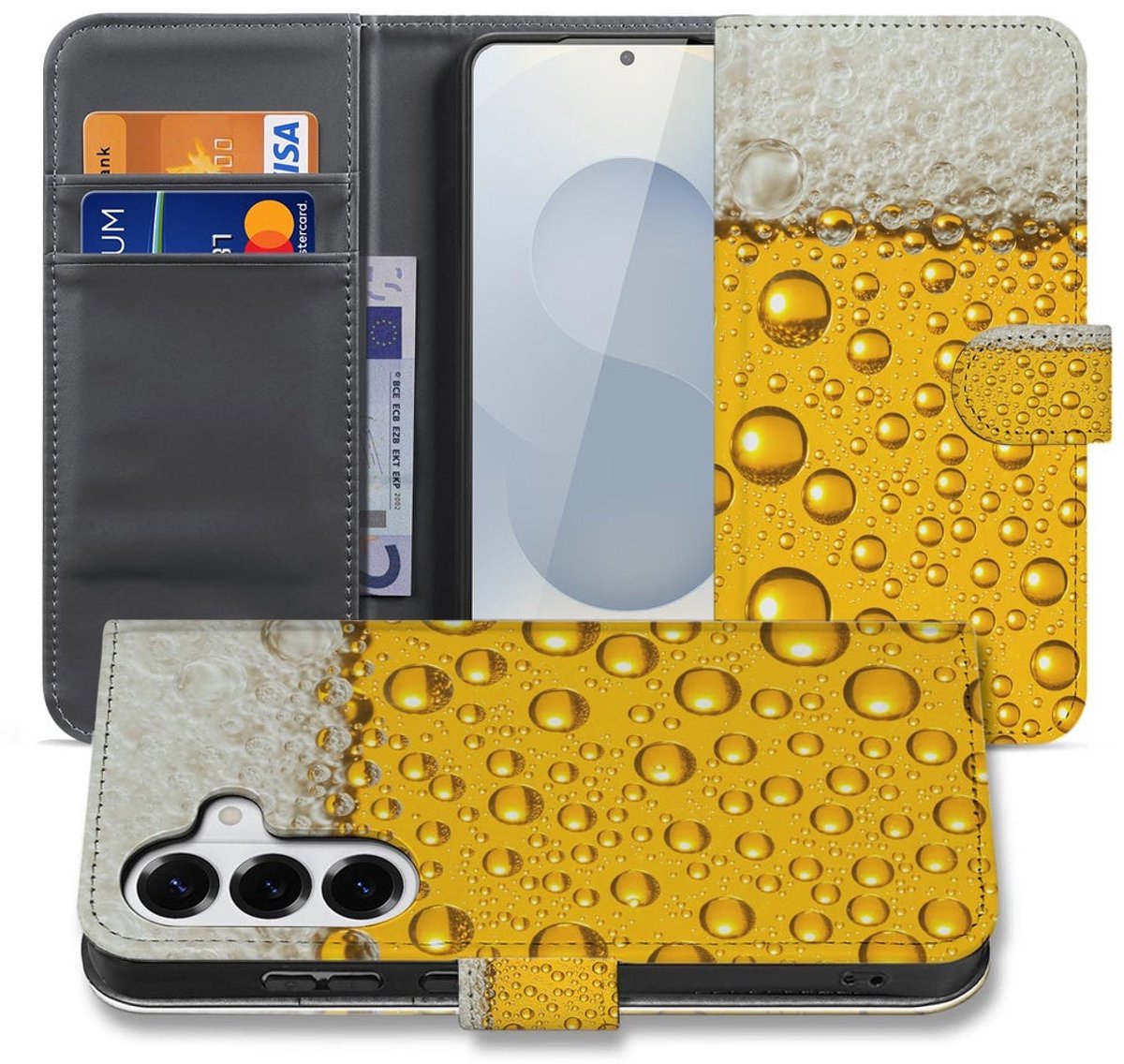 Book Cover Samsung Galaxy S26 Met Bier Print