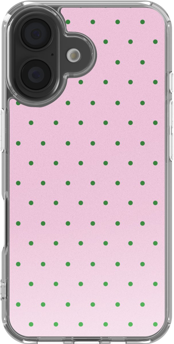 imoshion Hoesje - Geschikt voor Apple iPhone 16 - Design hoesje - Happy Dots