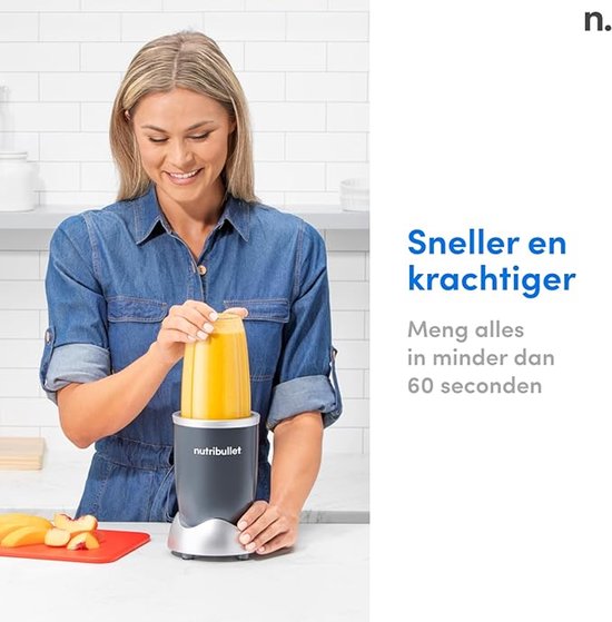 Jurrys Smoothie Maker 600W - Blender To Go 710ml - Elektrische - Multifunctionele Mini Blender - BPA-vrij - Grijs van Merkloos — afbeelding 4
