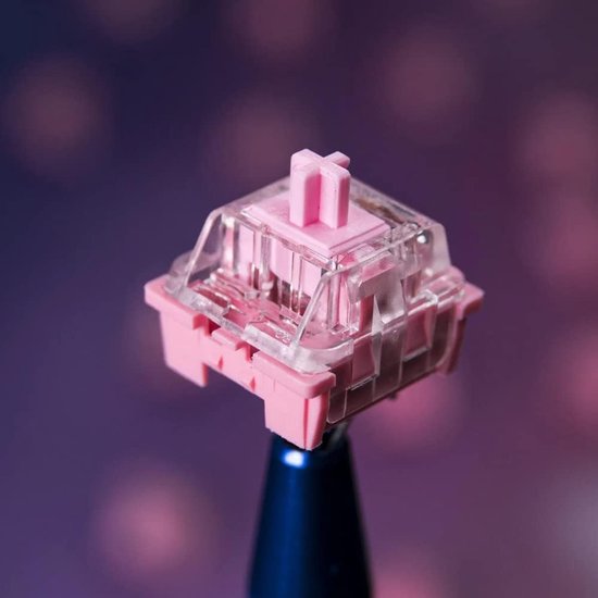 Lineaire Mechanische Toetsenbord Switches Roze Transparant 3-Pin Voor Custom Gaming Toetsenborden van Merkloos — afbeelding 4