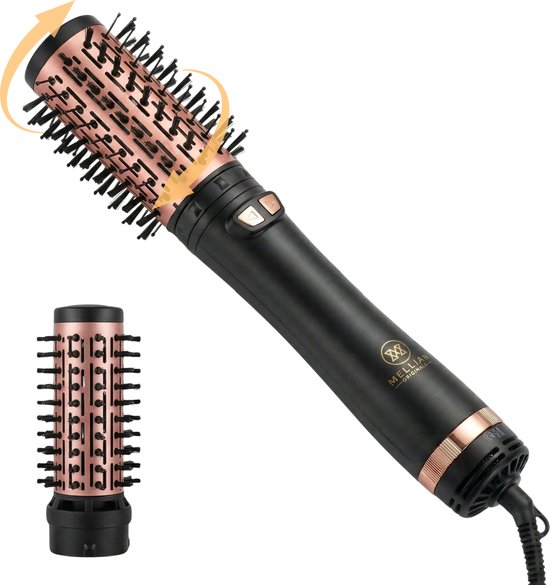 Mellian AirTwist Föhnborstel Roterend - Roterende Fohnborstel - Krulborstel - Keramisch & Ionische Airstyler