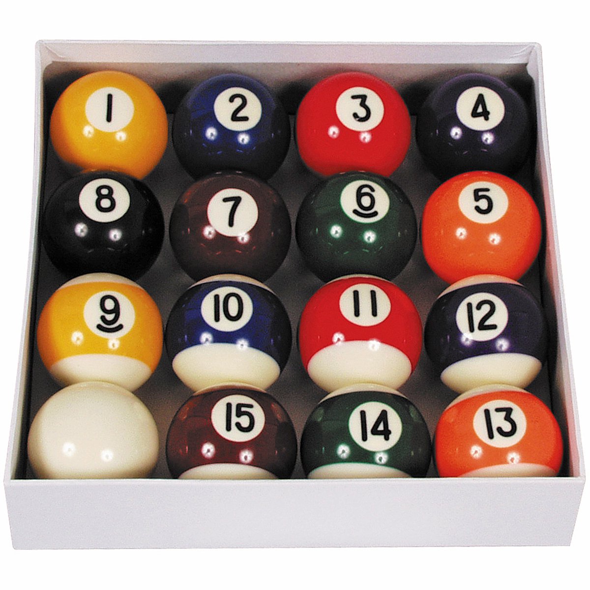 Pool ballen set Polyester 57.2mm Laminated