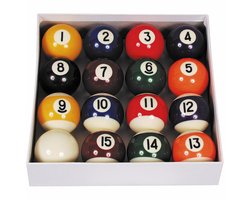 Pool ballen set Polyester 57.2mm Laminated