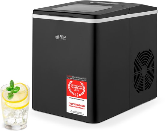 TZS First Austria IJsblokjesmachine - 1.8L Ijsblokjesmachine - 9 blokjes in 7 minuten - Zwart - 150W - Draagbaar van Tzs First Austria — afbeelding 2