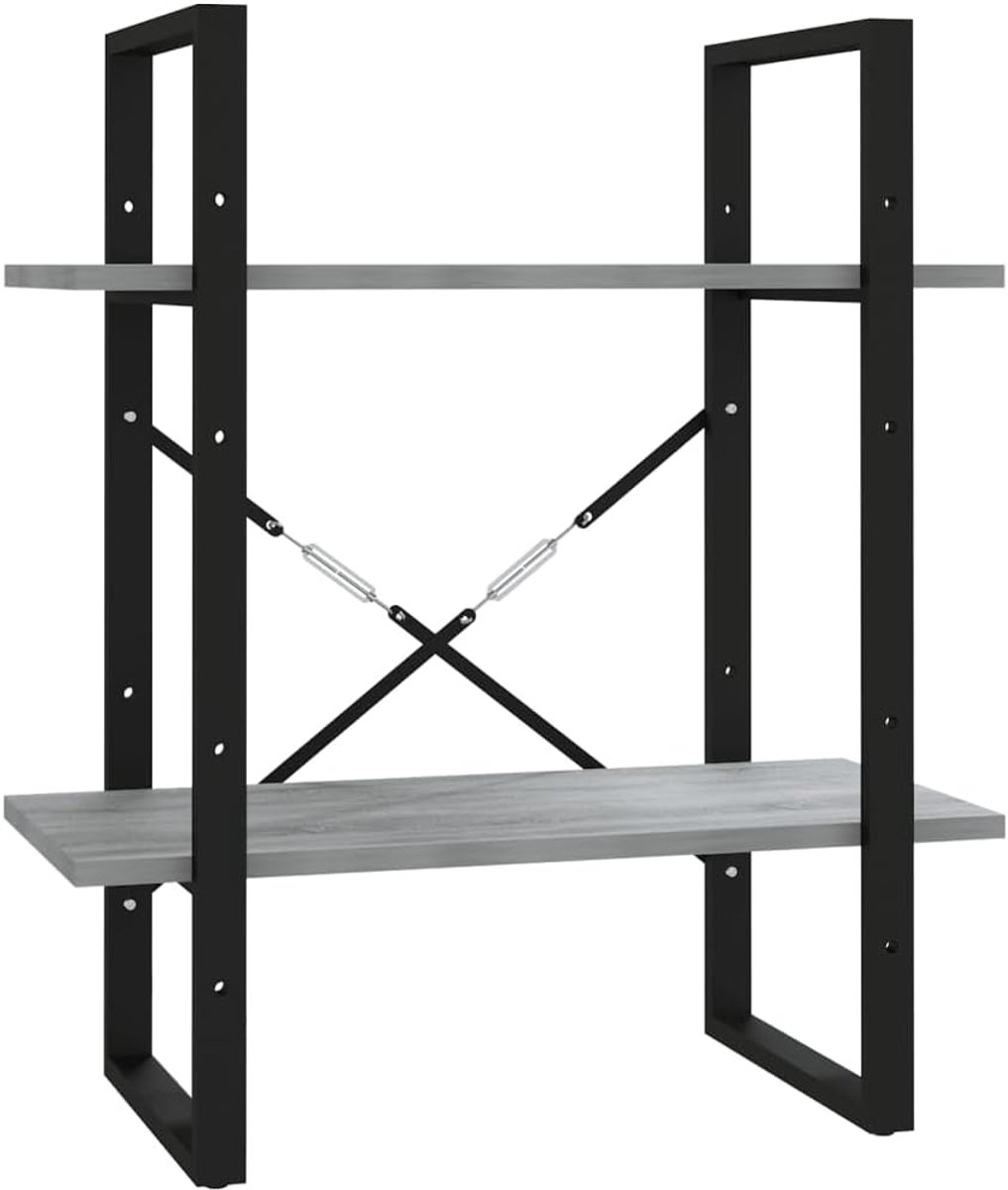 Boekenkast 60x30x70 cm met 2 of 4 planken - verwerkt hout - meerdere kleuren