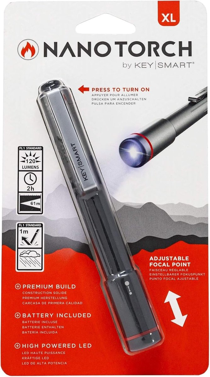 Compacte LED Penlamp met Verstelbare Focus - Krachtige Zaklamp voor Zak