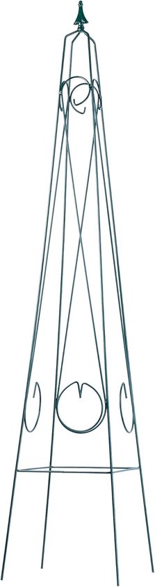 Relaxdays Rankhulp Piramide 190 Cm – Vrijstaande Plantensteun Voor Rozen & Klimplanten (groen, Metaal)