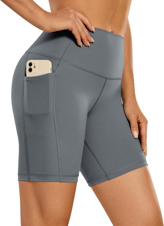 Biker Shorts - Yoga Broek - Fitness Training - Zijzakken Hoge Taille - 6 Inch — afbeelding 4
