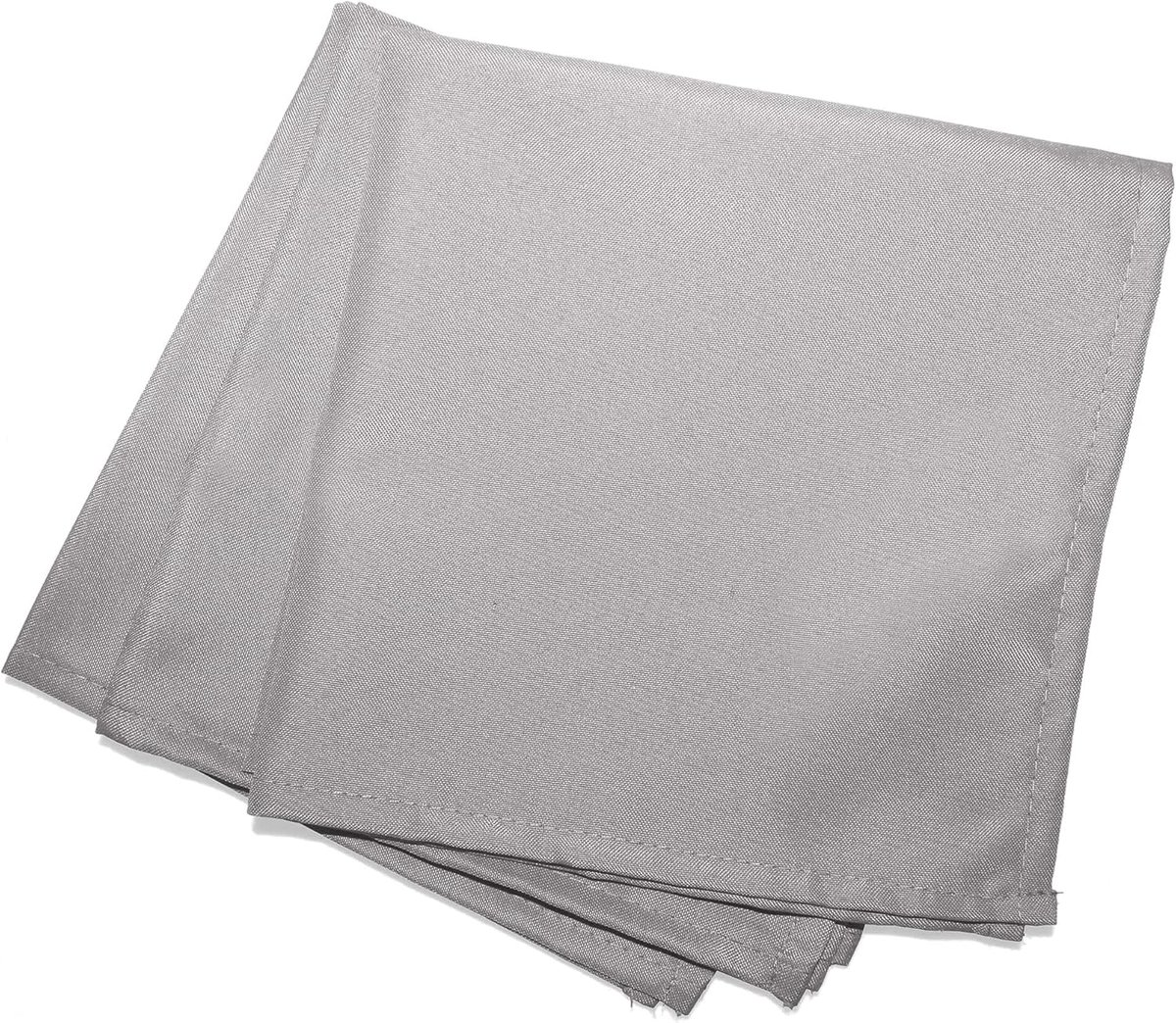 Set van 3 herbruikbare polyester servetten 40 x 40 cm, rood