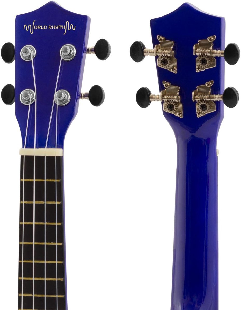 Soprano Ukulele voor Beginners met Gigbag - Blauw