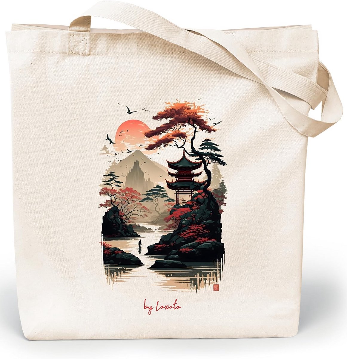 Dames Shopper Tote Bag - Canvas Boodschappentas - 35 x 42 cm - Extra Breed