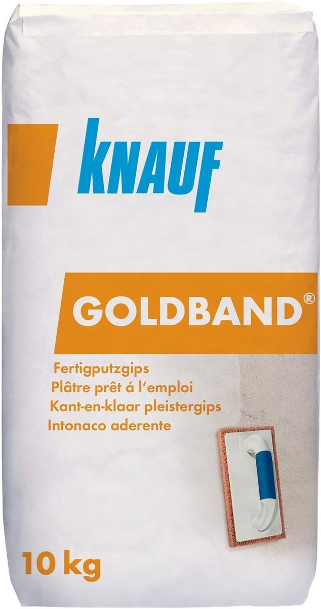 Kant-en-klare gips ondergrond voor behang en tegels - 10 kg hoogwaardige spatel massa voor binnenwanden