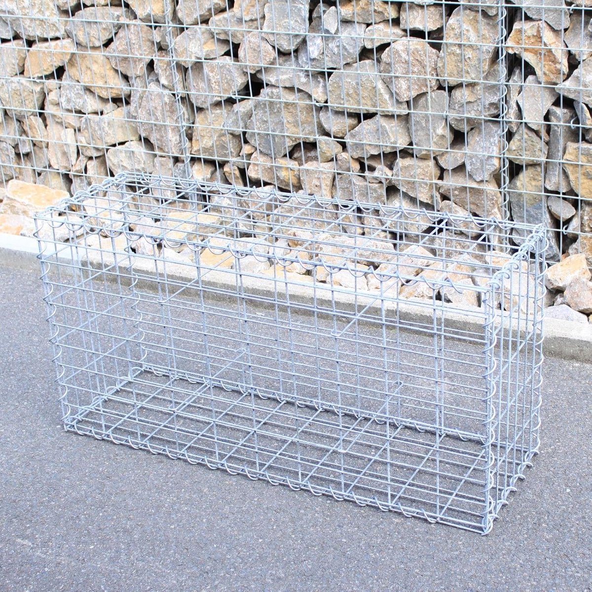 Steenschanskorf 100 x 50 x 30 cm - Draadkorf voor Tuindecoratie en Geluidwering