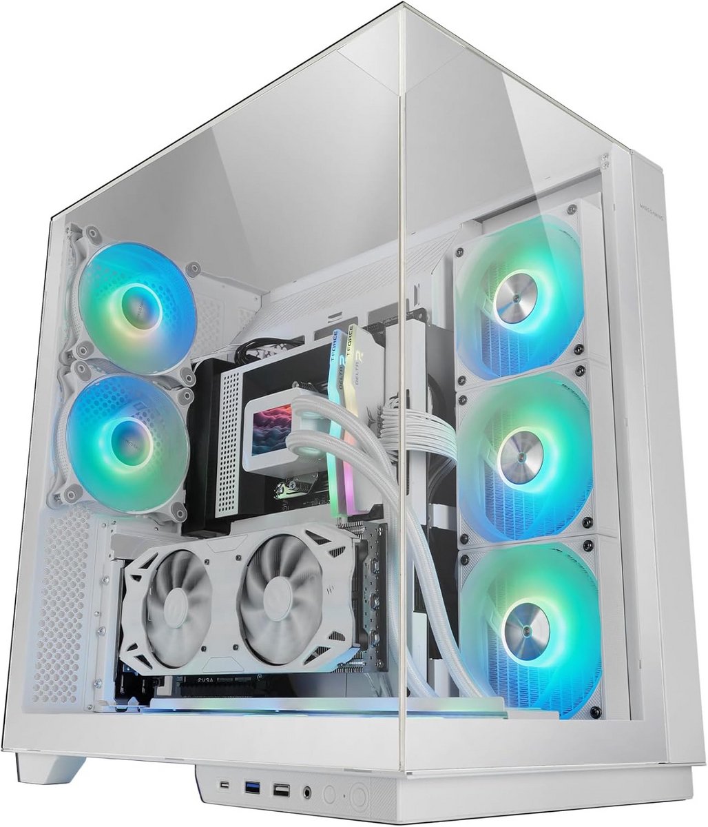 Gaming Behuizing ATX met Driedubbel Gehard Glas en Verticale GPU-Montage
