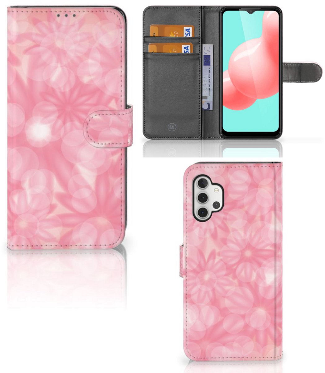 Boekhoesje voor Samsung Galaxy A32 5G Hoesje Spring Flowers