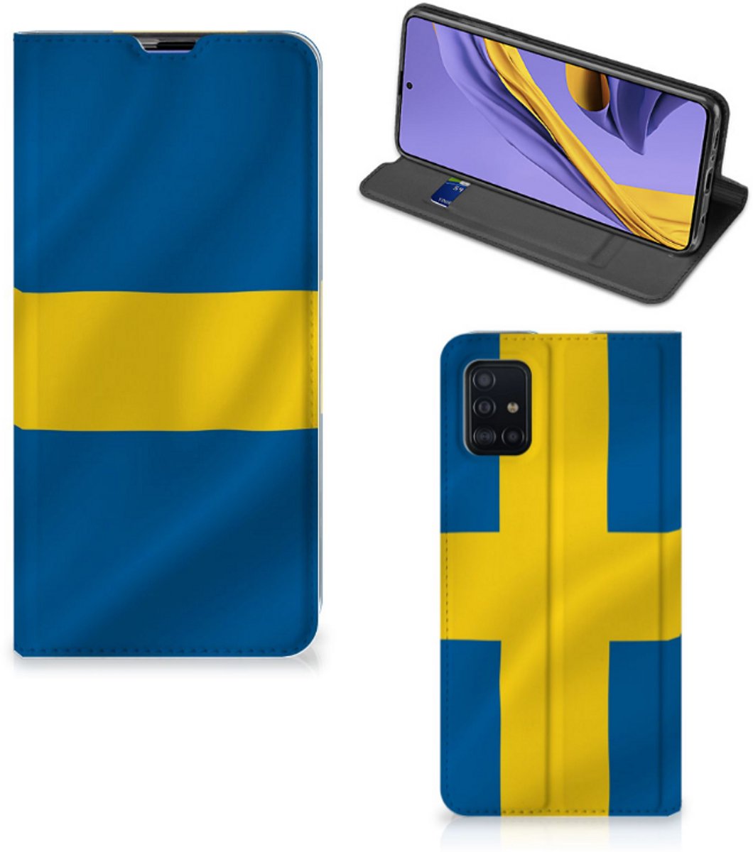 Book Case voor Samsung Galaxy A51 Standcase Zweden