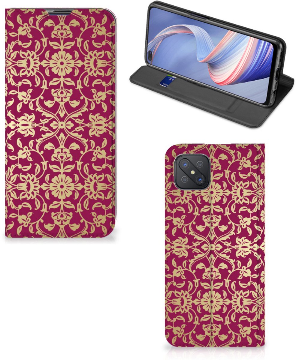 Telefoon Hoesje OPPO Reno4 Z 5G Barok Pink