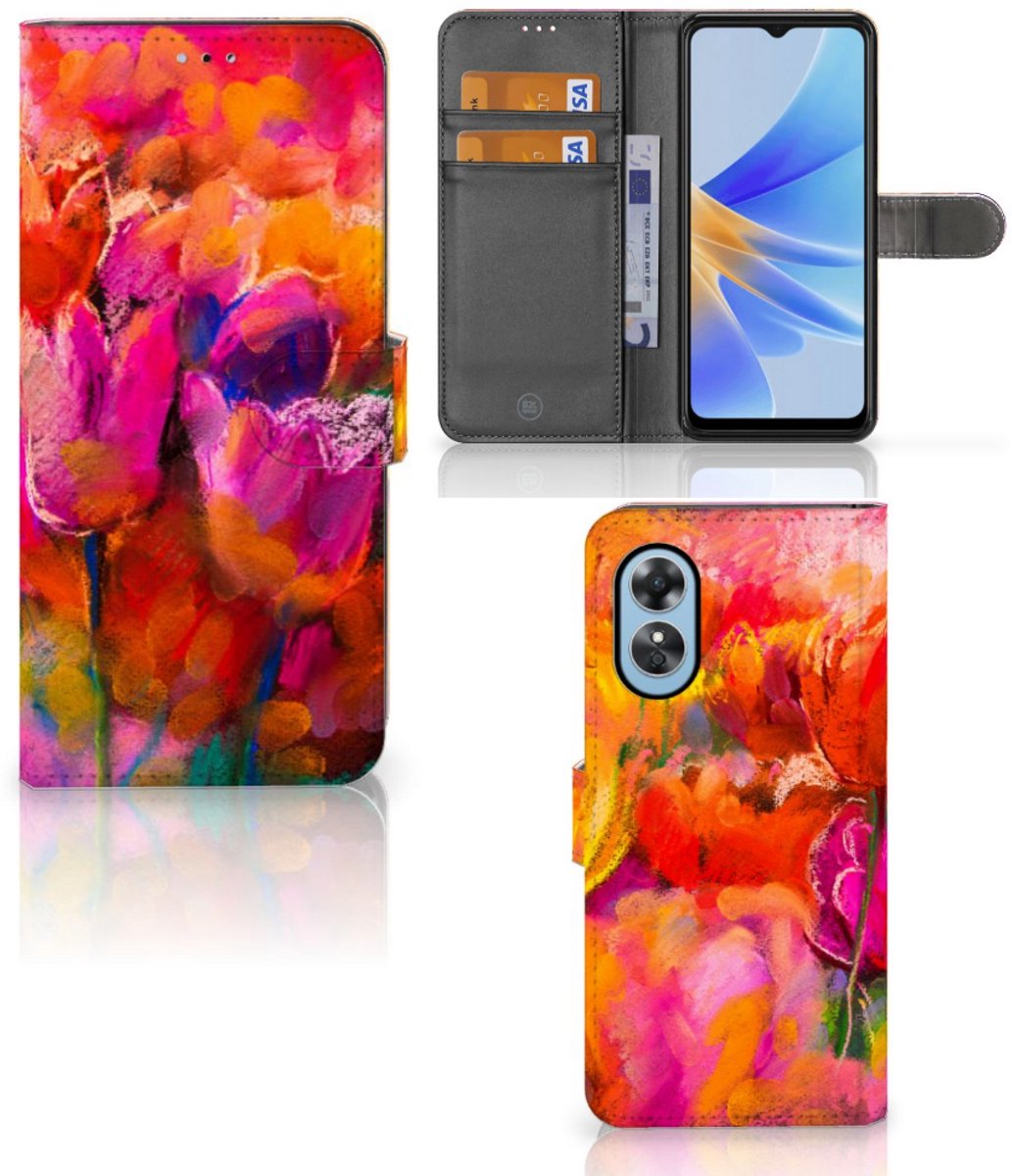 Hoesje OPPO A17 Tulips