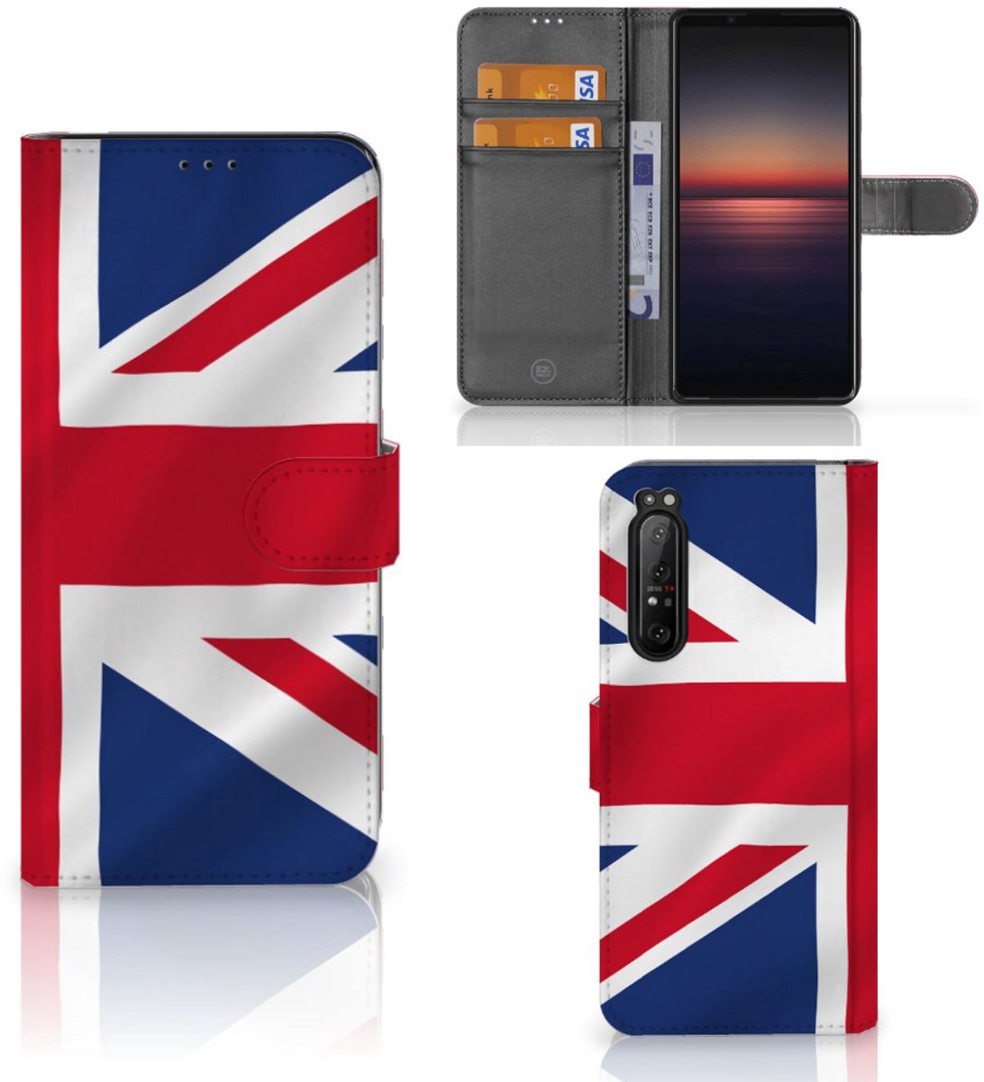 Book Case voor Sony Xperia 1 II Bookstyle Case Groot-Brittannië